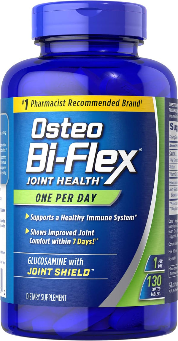 Osteo Bi-Flex Glucosamine with Vitamin D, One per Day by Osteo Bi-Flex, Joint Health,130 Coated Tablets, 130 Count