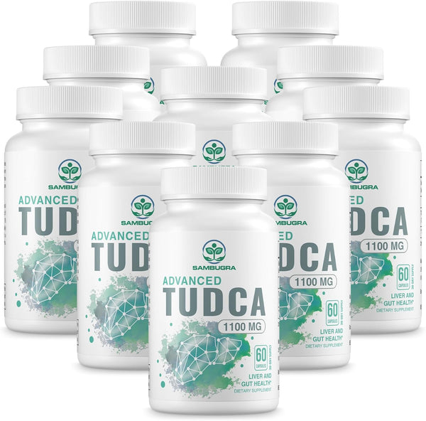 TUDCA Liver Supplements 1100Mg, Ultra Strength Bile Salt TUDCA Supplement, Liver Support for Liver Cleanse Detox and Repair, 600 Capsules