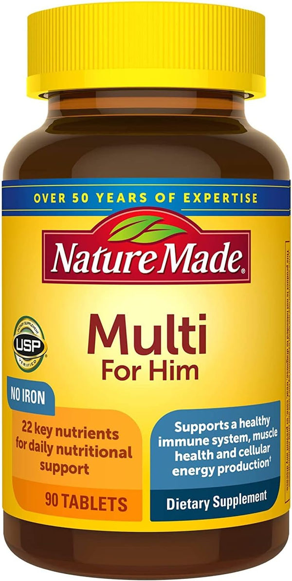Nature Made Multi for Him 90 Tablets (Pack of 4)