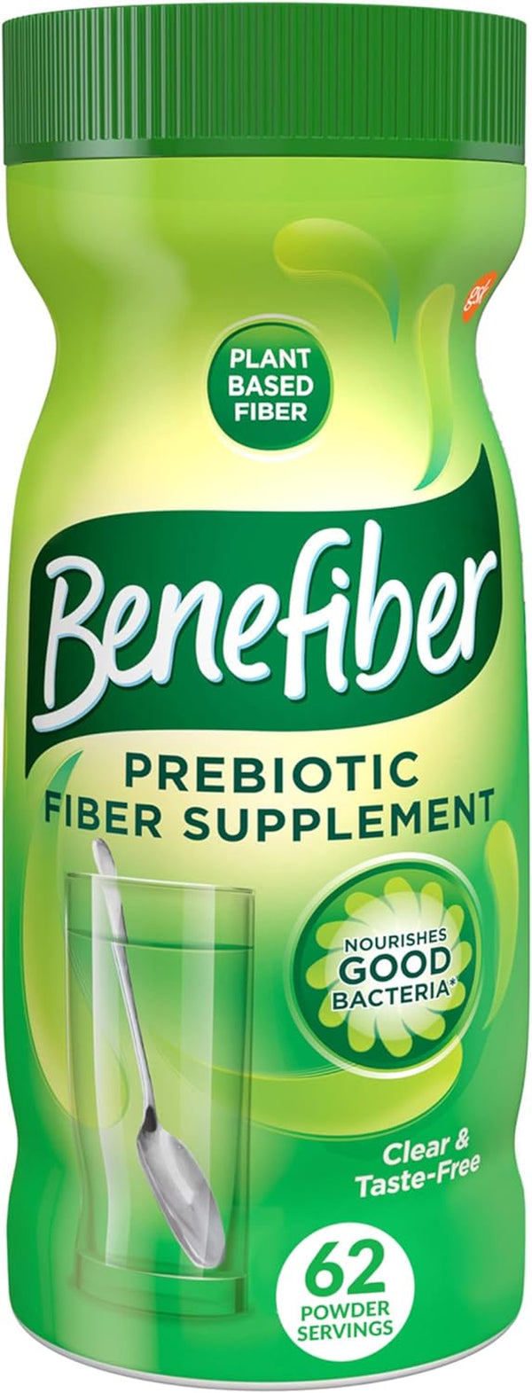Benefiber Daily Prebiotic Fiber Supplement Powder for Digestive Health, Daily Fiber Powder, Unflavored - 62 Servings (8.7 Ounces)