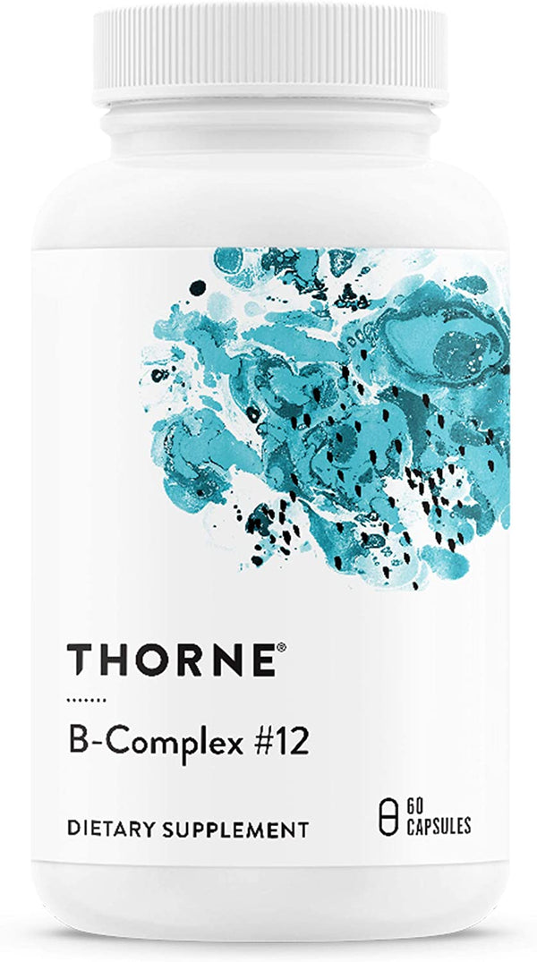 THORNE B-Complex #12 - Vitamin B Complex with Active B12 and Folate - 60 Capsules