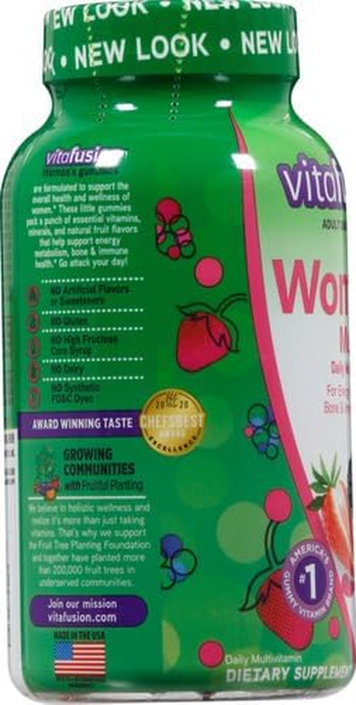 Bundle of Vitafusion Adult Gummy Vitamins for Men, Berry Flavored Daily Multivitamins for Men, 75 Day Supply, 150 Count + Vitafusion Womens Multivitamin Gummies, 75 Days Supply, 150 Count