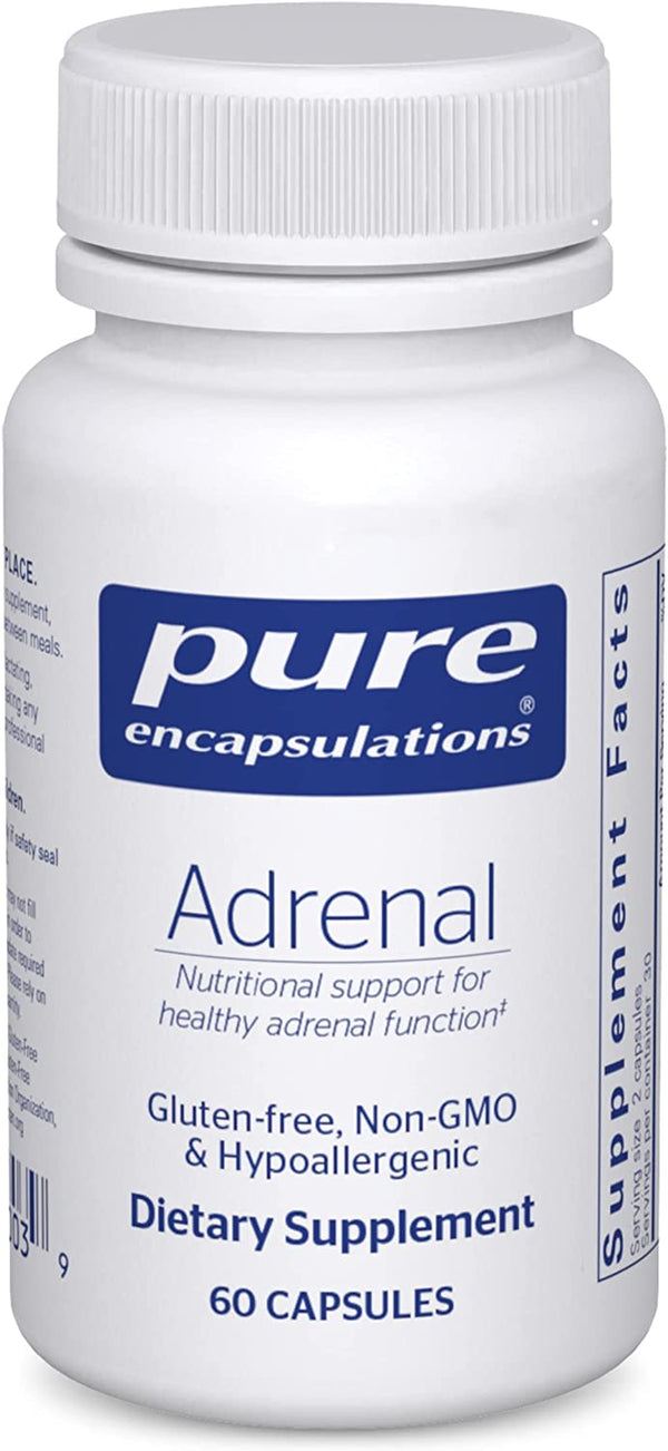 Pure Encapsulations Adrenal | Supplement to Support Healthy Cortisol Levels, Fatigue, Stress Moderation, and Adrenal Gland Function* | 60 Capsules