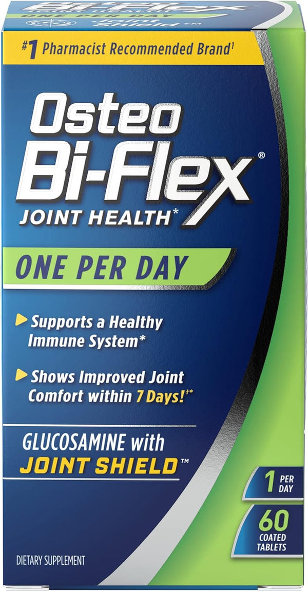 Osteo Bi-Flex One per Day, Glucosamine Joint Health Supplement with Vitamin D, Coated Tablets, 60 Count