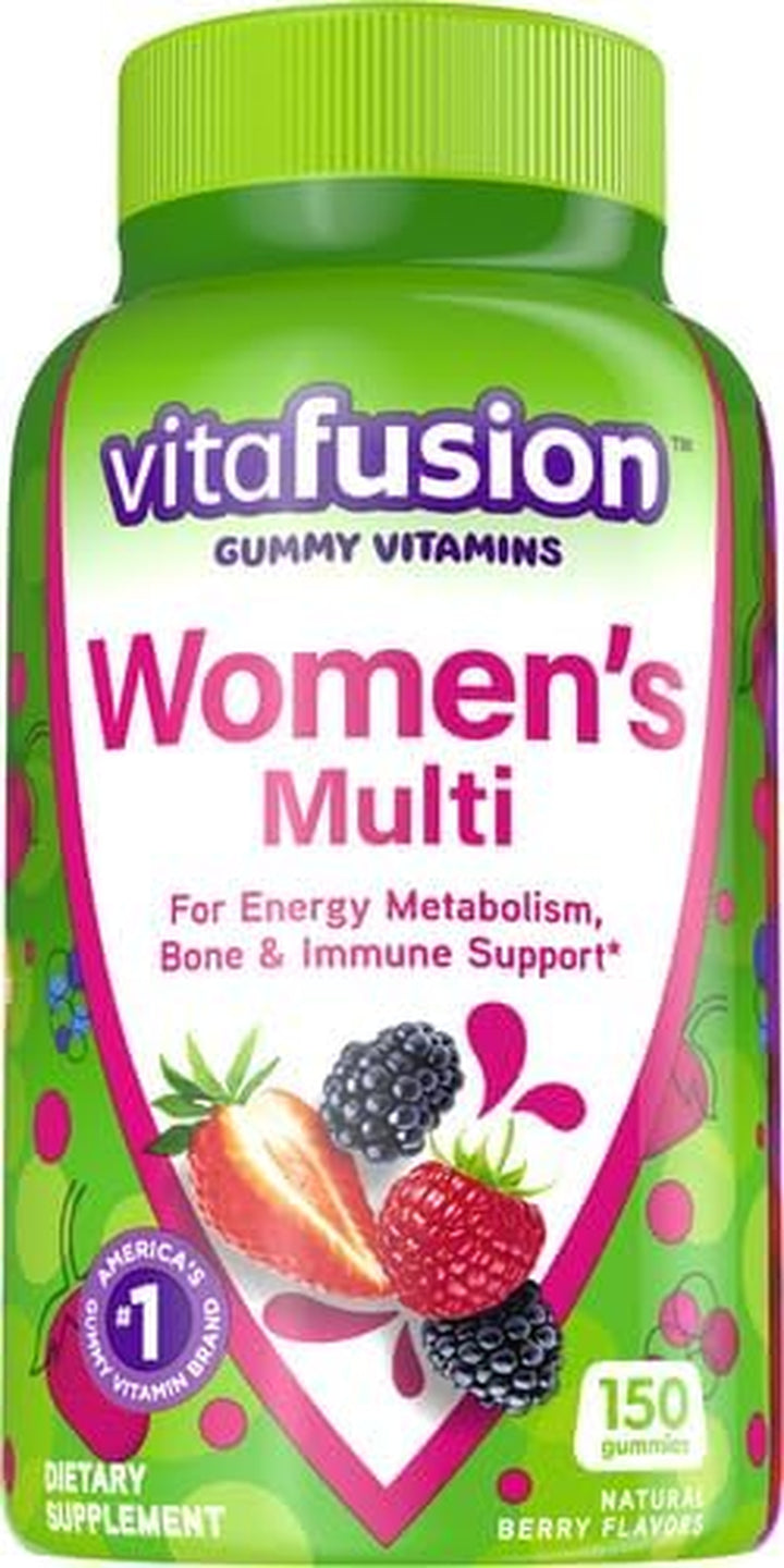 Vitafusion Womens Multivitamin Gummies (150 Count) and Vitafusion Extra Strength Vitamin B12 Gummy Vitamins (90 Count)