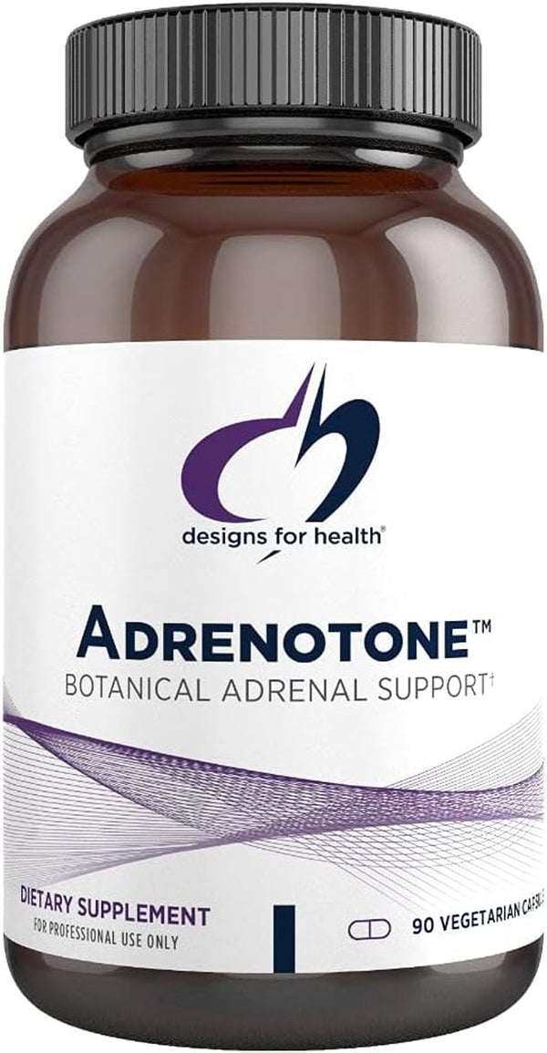 Designs for Health Adrenotone - Adrenal Support Supplement with Rhodiola Rosea, Ashwagandha, Vitamins B6, B2 + B5 - Designed to Support Adrenals + Healthy Cortisol Levels (90 Capsules)