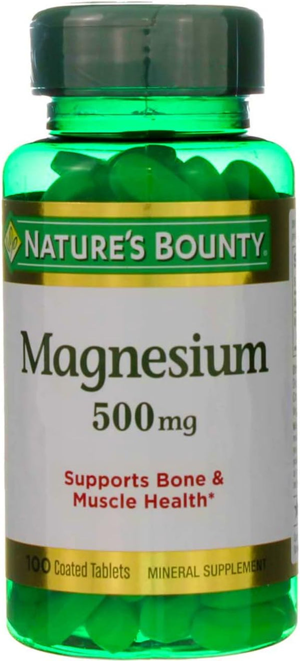 Nature'S Bounty Magnesium 500 Mg Tablets 100 Ea (Pack of 10)