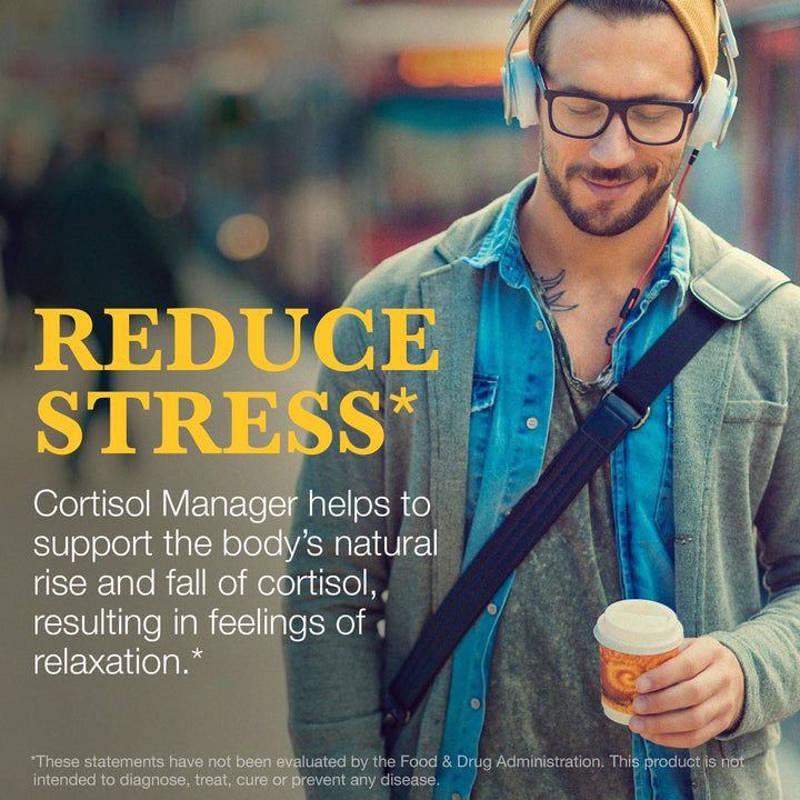 Integrative Therapeutics Cortisol Manager Allergen-Free‡ Supplement - Reduces Stress to Support Sleep* - Ashwagandha, L-Theanine - Supports Adrenal Health* - 90 Count