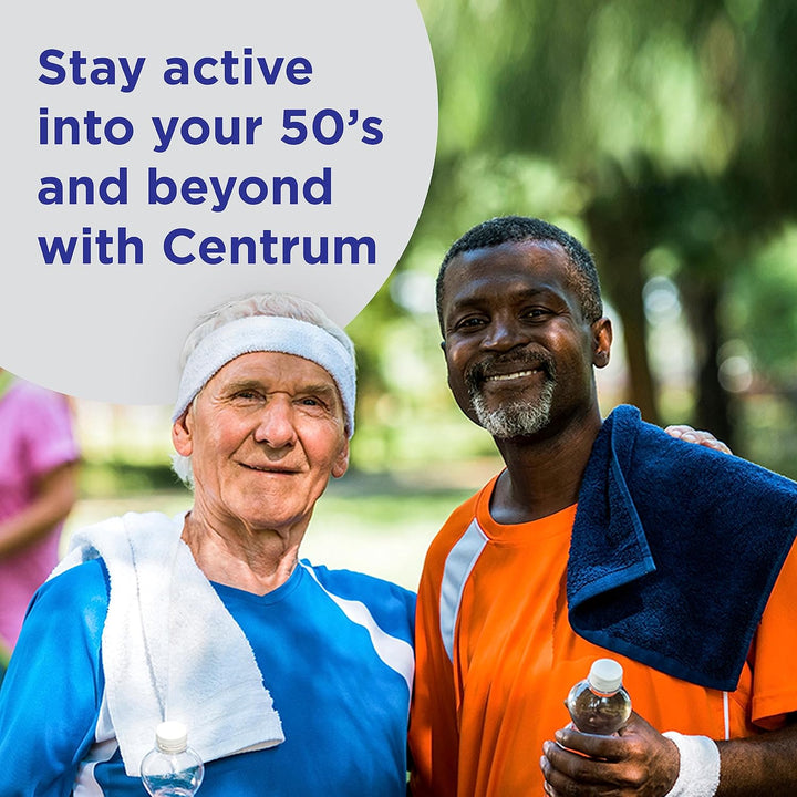 Centrum Silver Multivitamin for Men 50 Plus, Multivitamin/Multimineral Supplement with Vitamin D3, B Vitamins and Zinc, Gluten Free, Non-Gmo Ingredients - 200 Count
