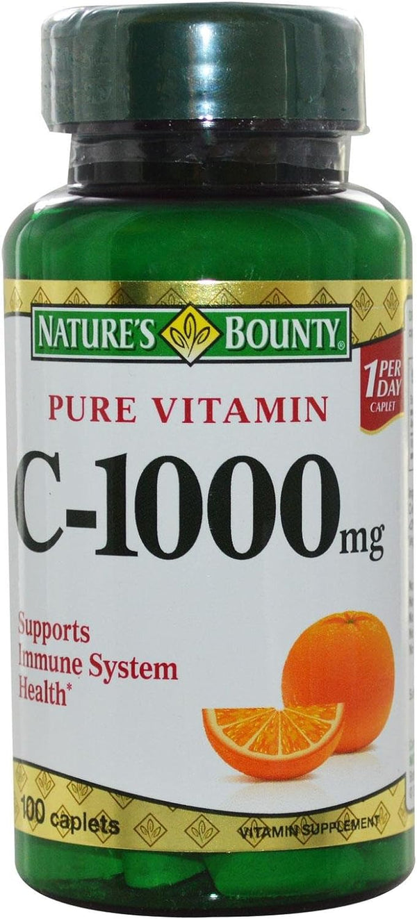 Pure Vitamin C 1000 Mg Vitamin Supplement Tablets, by Natures Bounty - 100 Tablets