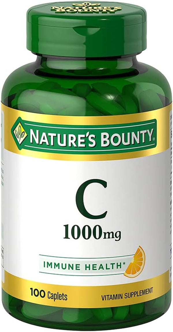 Nature'S Bounty Pure Vitamin C-1000 Mg - 100 Caplets, Pack of 4