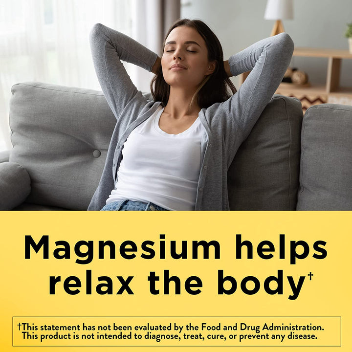Nature Made Magnesium Oxide 250 Mg, Dietary Supplement for Muscle, Heart, Bone and Nerve Health Support, 100 Tablets, 100 Day Supply