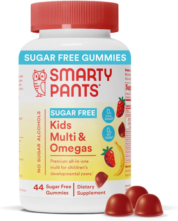 Smartypants Teen Guy Multivitamin Gummies 120 Count and Kids Sugar Free Multivitamin Gummies 44 Count Bundle