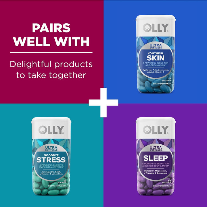 OLLY Ultra Women'S Multi Softgels + Extra Strength Elderberry Gummies, 60 Count Immune Support Vitamin Bundle