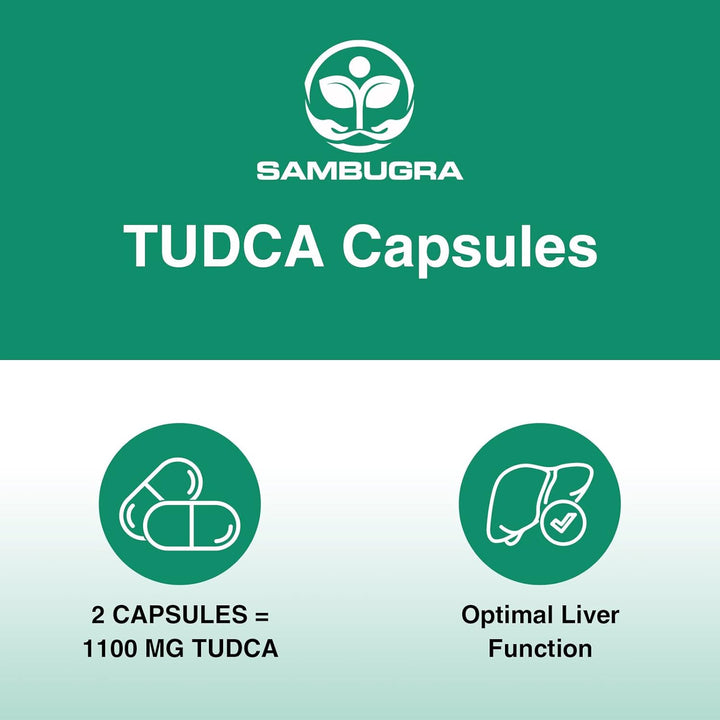 TUDCA Liver Supplements 1100Mg, Ultra Strength Bile Salt TUDCA Supplement, Liver Support for Liver Cleanse Detox and Repair, 60 Capsules