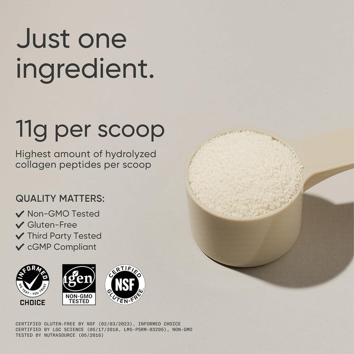 Sports Research Collagen Peptides - Hydrolyzed Type 1 & 3 Collagen Powder Protein Supplement for Healthy Skin, Nails, & Joints - Easy Mixing Vital Nutrients & Proteins, Collagen for Women & Men
